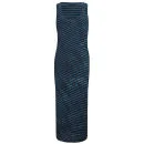 Denham Women's Twisted Stripe Maxi Dress - Blue/Black