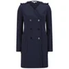 Carven Women's Double Breasted Slim Wool Coat -  Navy - Image 1