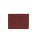 J.Lindeberg Men's Leather Card Holder - Dark Red