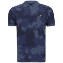 Lyle & Scott Men's Camo Polo Shirt - True Blue Image 1