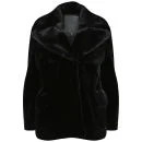 D.EFECT Women's Indiana Fur Coat - Black