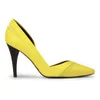 McQ Alexander McQueen Women's Lex Pump Leather Heels - Yellow - Image 1