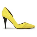 McQ Alexander McQueen Women's Lex Pump Leather Heels - Yellow Image 1