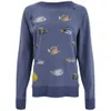 Wildfox Women's Fishes Destroyed Sweater - Night Run - Image 1
