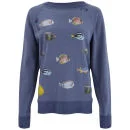 Wildfox Women's Fishes Destroyed Sweater - Night Run Image 1