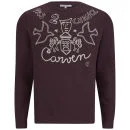 Carven Men's 'Pas 2 Chance' No Luck Sweatshirt - Burgundy Image 1