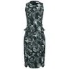 Matthew Williamson Women's Morris Print Fitted Neoprene Midi Peplum Dress - Black - Image 1