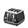 De'Longhi CTOM4003 Icona Micalite 4 Slice Toaster - Black - Image 1