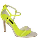 Senso Women's Xavier Heeled Sandals - Fluro Yellow Image 1