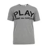 Comme des Garcons PLAY Men's P1-T080 T-Shirt - Grey - Image 1