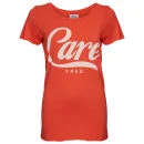 Zoe Karssen Women's Care Free Loose Fit Short Sleeve T-Shirt - Hot Coral
