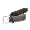 Paul Smith Accessories Men's Vintage Multi Stripe Leather Belt - Black - Image 1