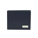 J.Lindeberg Men's Leather Coin Wallet - Dark Blue
