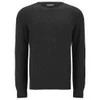 Knutsford Men's Cashmere Cable Knit Sweater - Black - Image 1