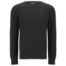 Knutsford Men's Cashmere Cable Knit Sweater - Black