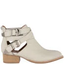 Jeffrey Campbell Women's Everly Leather Ankle Boots - Off White