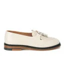 Purified Women's Polly 2 Patent Leather Tassle Loafers - White Patent Croc