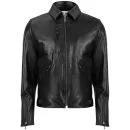YMC Men's Leather Jacket - Black Image 1