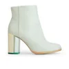 Miista Women's Ali Heeled Leather Ankle Boots - Mint - Image 1