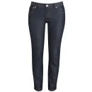 A.P.C. Women's Cropped Low Rise Etroit Court Jeans - Indigo Image 1