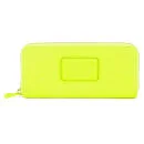 Marc by Marc Jacobs Electro Q Leather Slim Zip Around Purse - Safety Yellow