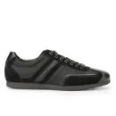 BOSS Green Men's Stiven Suede Trainers - Black