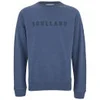 Soulland Men's Capital Embroidery Sweatshirt - Blue Melange - Image 1