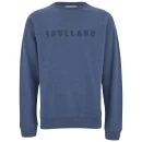 Soulland Men's Capital Embroidery Sweatshirt - Blue Melange
