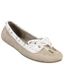 Sebago Women's Bala Boat Shoes - Taupe Suede/White Image 1