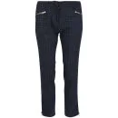 YMC Women's Crop Zip Trousers - Blue Image 1