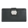 MILLY Colby Continental Leather Wallet - Black - Image 1