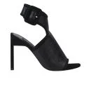 Senso Women's Talia I Croc Leather/Suede Heels - Black