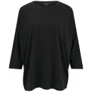 Surface to Air Women's Section Silk Back Top - Black