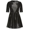 Markus Lupfer Women's Liquid Shine Frill Waist Dress - Black - Image 1