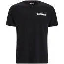 Carhartt Men's College Script T-Shirt - Black/White Image 1