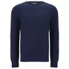 Knutsford Men's Cashmere Cable Knit Sweater - Ink - Image 1