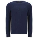 Knutsford Men's Cashmere Cable Knit Sweater - Ink