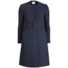 Orla Kiely Women's Double Wool Crepe Collarless Coat - Black - Image 1