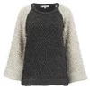 IRO Women's Wool Mix Oversized Jumper - Ecru/Grey - Image 1
