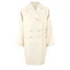 D.EFECT Women's Bobpin Spring Overcoat - Cream White - Image 1