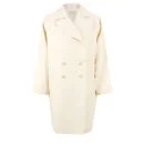 D.EFECT Women's Bobpin Spring Overcoat - Cream White Image 1