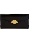 Lulu Guinness Women's Large Trifold Cross Hatched Leather Wallet - Black - Image 1