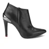 Love Moschino Women's Scarponcino Heeled Leather Ankle Boots - Black  - Image 1