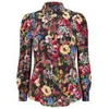 Love Moschino Women's Flower Print Puff Sleeve Shirt - Multi - Image 1