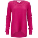 Diane von Furstenberg Women's New Ivory Cashmere Sweater - Vibrant Pink Image 1