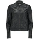 Belstaff Women's Saxby Leather Bomber Jacket - Black