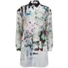 Paul by Paul Smith Women's Underwater Floral Oversized Shirt Dress - Anthracite - Image 1