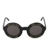Wildfox Bel Air Round Sunglasses - Black/Grey - Image 1