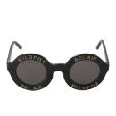Wildfox Bel Air Round Sunglasses - Black/Grey Image 1