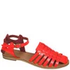 Grafea Women's Fuschia Leather Sandals - Neon Pink   - Image 1